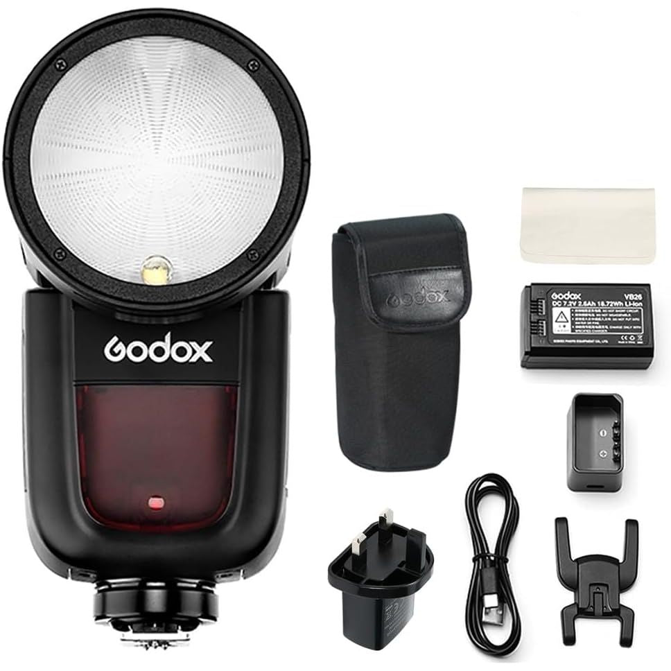 Godox V1-F Round Head Flash Speedlite for Fujifilm | 76Ws TTL HSS