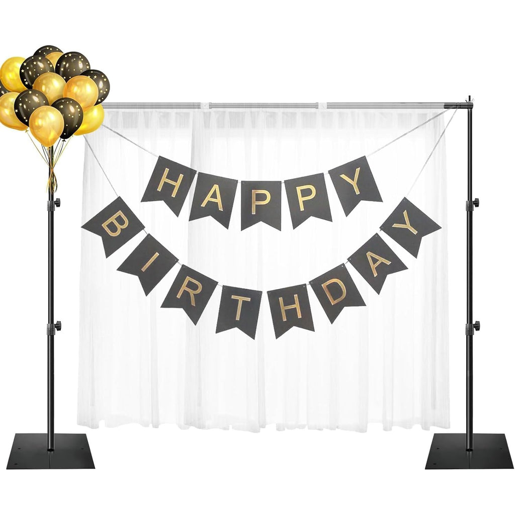 EMART Heavy Duty Backdrop Stand – 2x3m Adjustable Background Frame