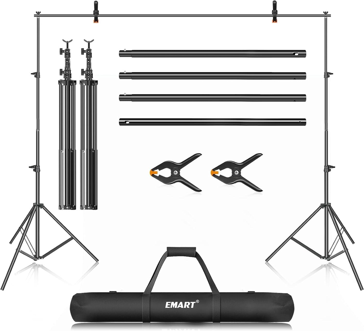 EMART 7x12ft Heavy Duty Photo Backdrop Stand | Adjustable Support Kit