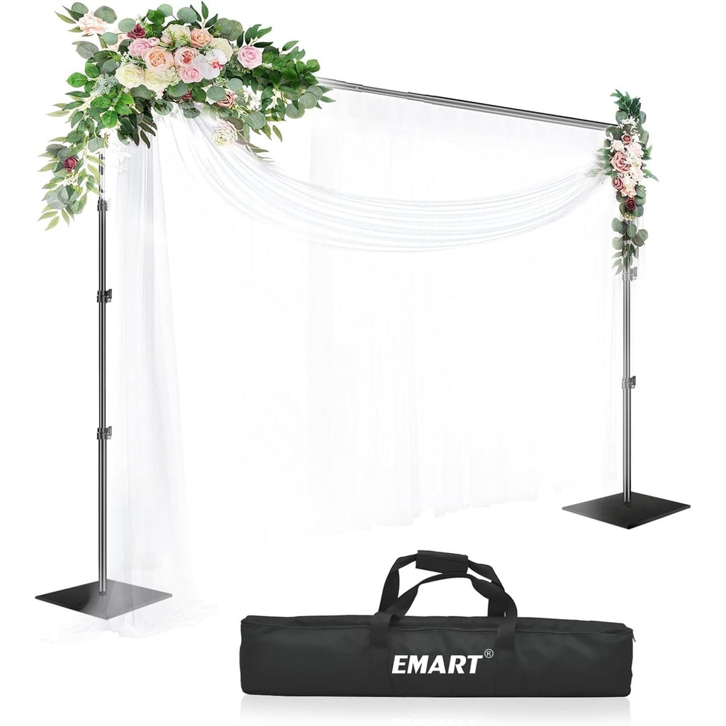 EMART 10x10ft Heavy Duty Backdrop Stand | Adjustable Metal Support Kit