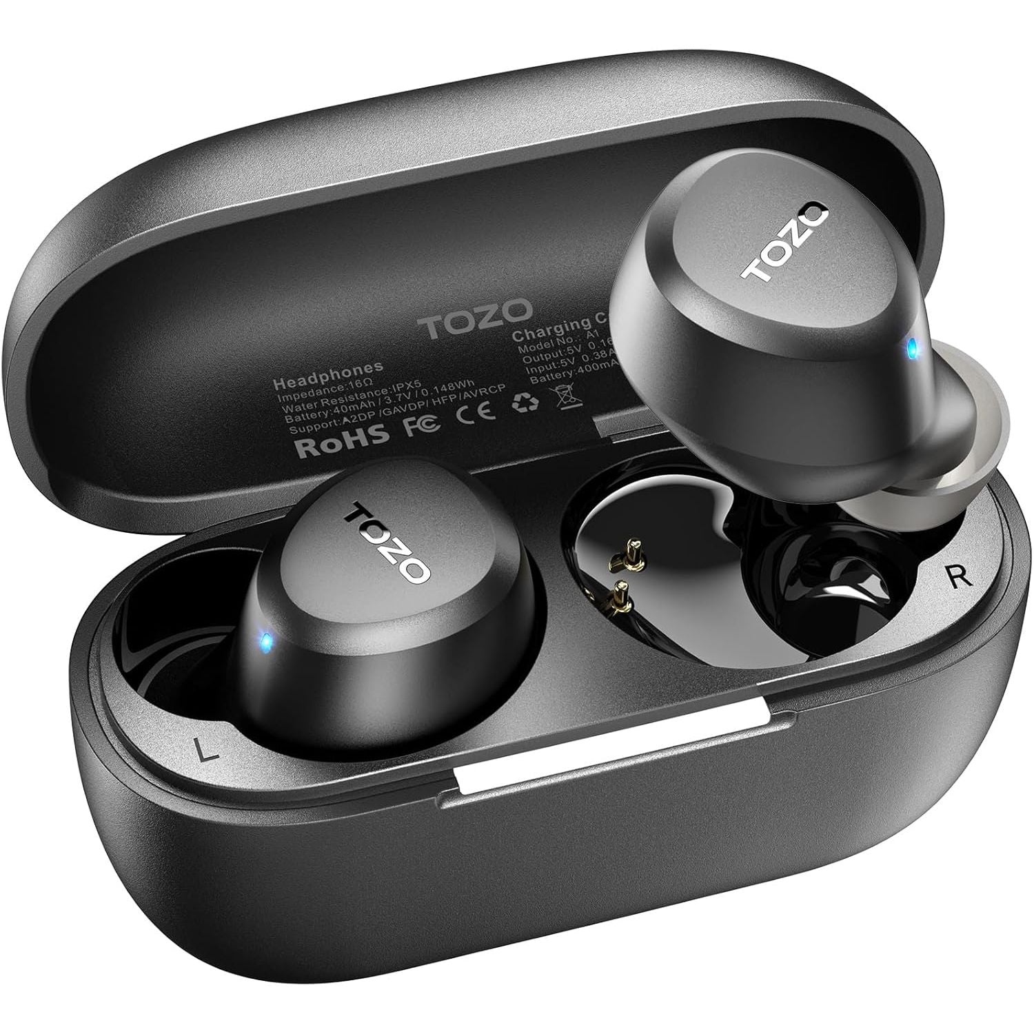 TOZO A1 Wireless Earbuds - Bluetooth 5.3 HiFi Stereo Sport Headphones