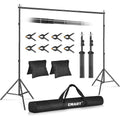 EMART 3x2.4m Backdrop Stand - Adjustable Photo Studio Support Kit