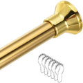 Massive Discounts Gold Stainless Steel Tension Shower Curtain Rod | 70-120cm