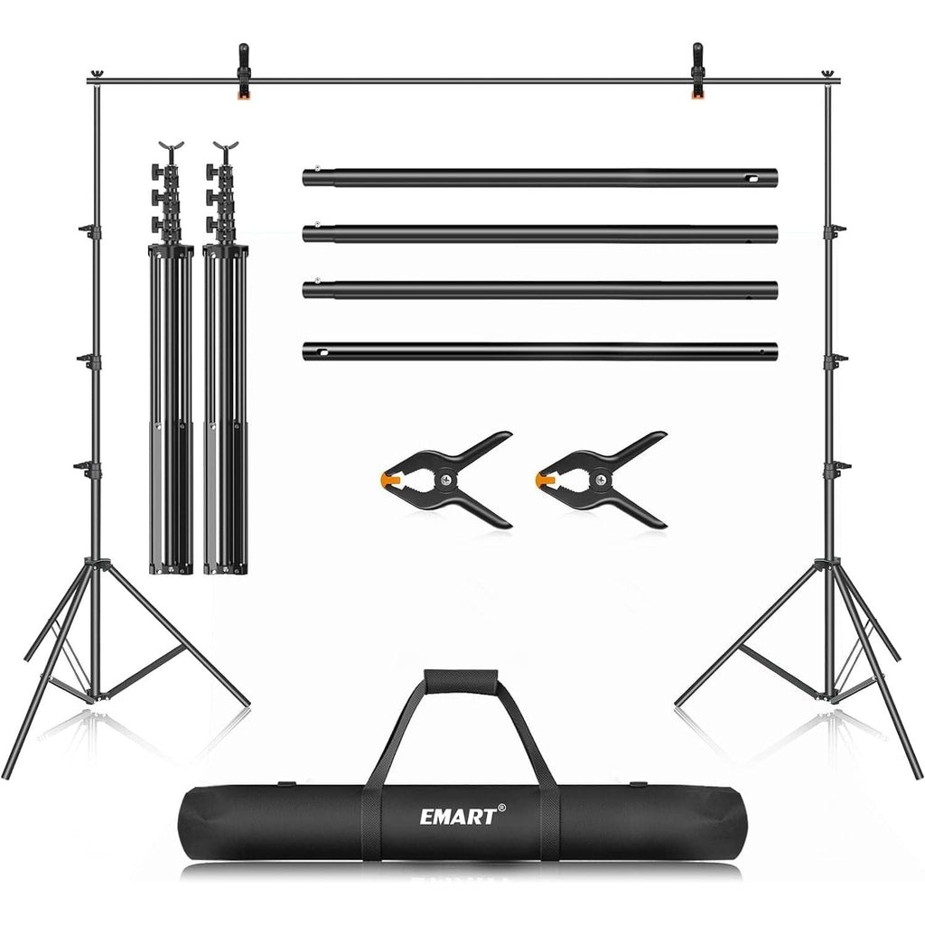 EMART 10x12ft Photo Backdrop Stand | Heavy Duty Adjustable Support Kit