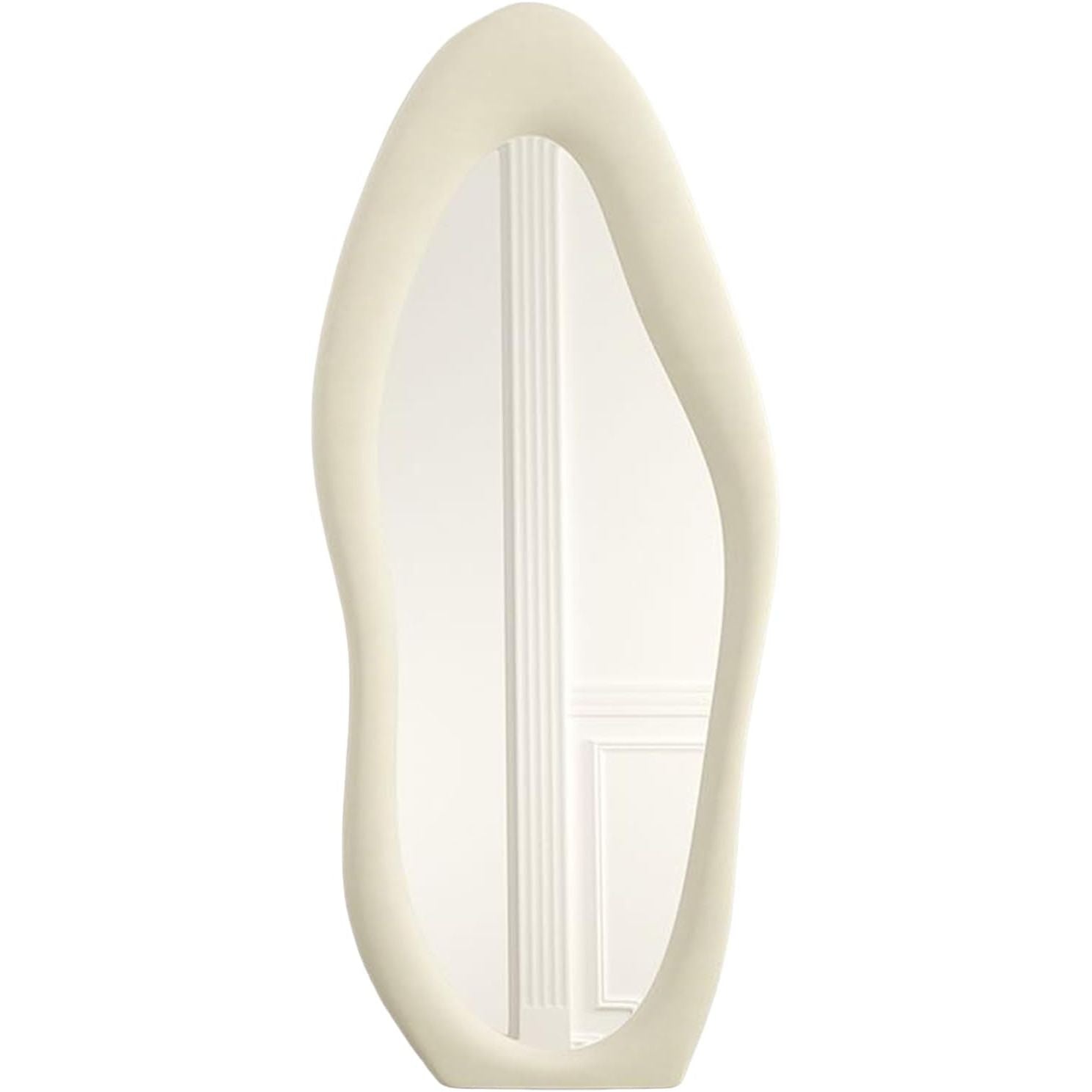 CEIEVER Asymmetrical Wavy Full Length Mirror | 168x68cm Floor Standing