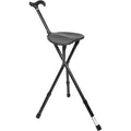 KMINA PRO Walking Stick Chair | Adjustable 3-Leg Aluminum Folding Cane