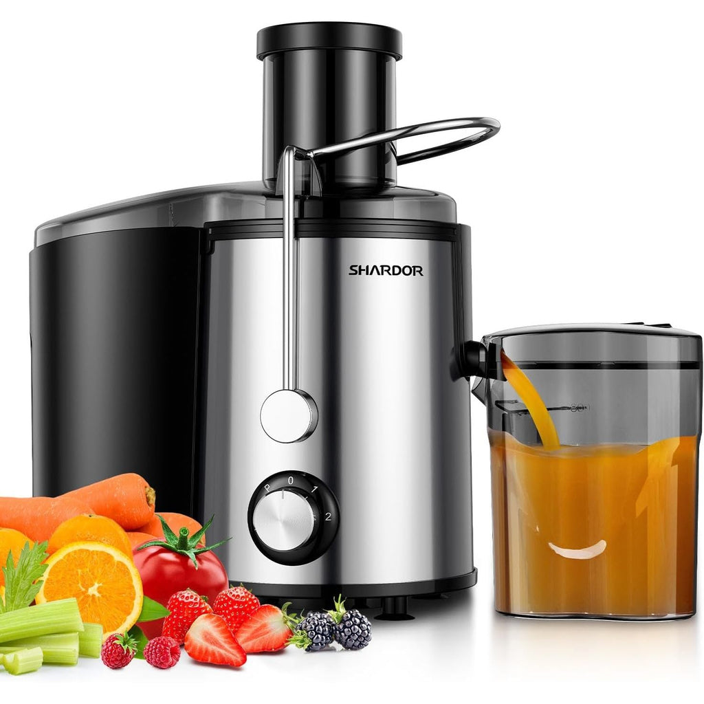 SHARDOR 800W Centrifugal Juicer Machine | 3-Speed Stainless Steel Extractor