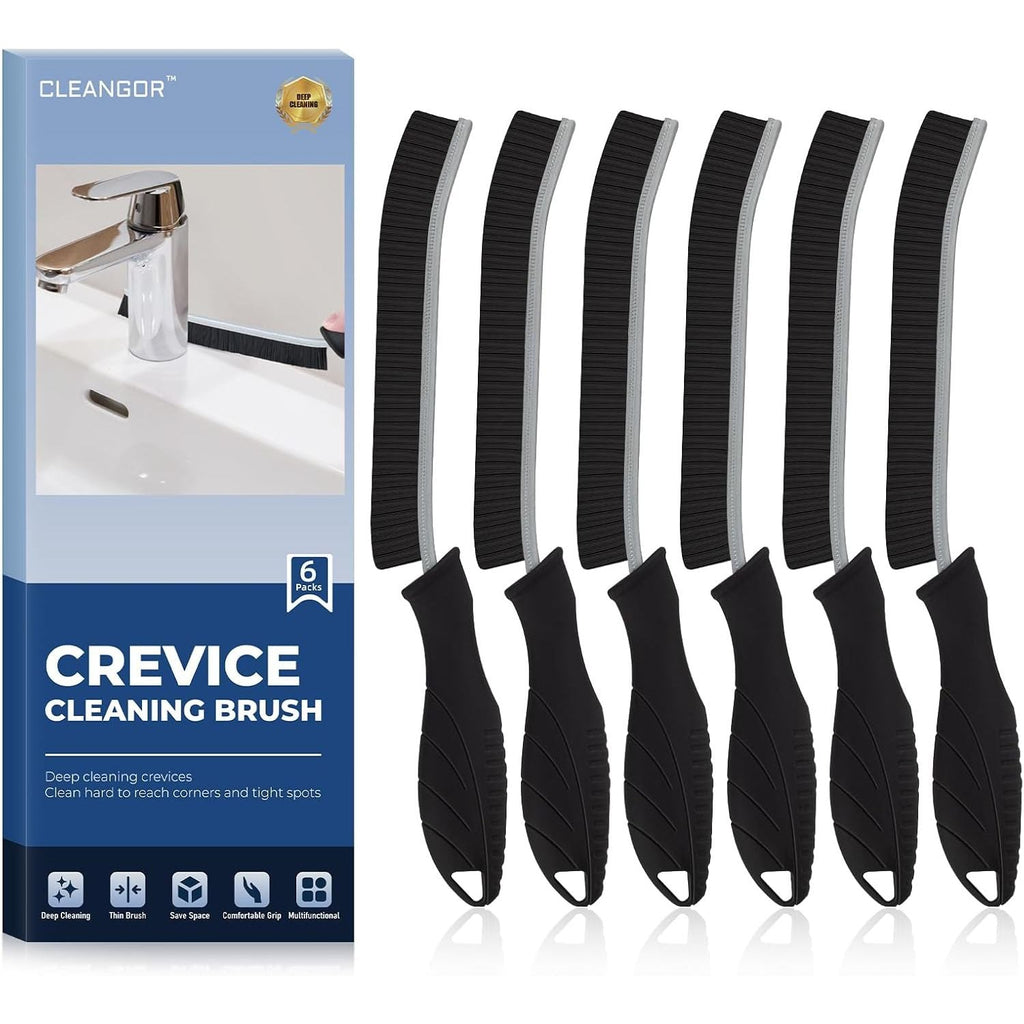 Massive Discounts Crevice Cleaning Brush - 6 Pack Hard Bristle Gap Cleaner
