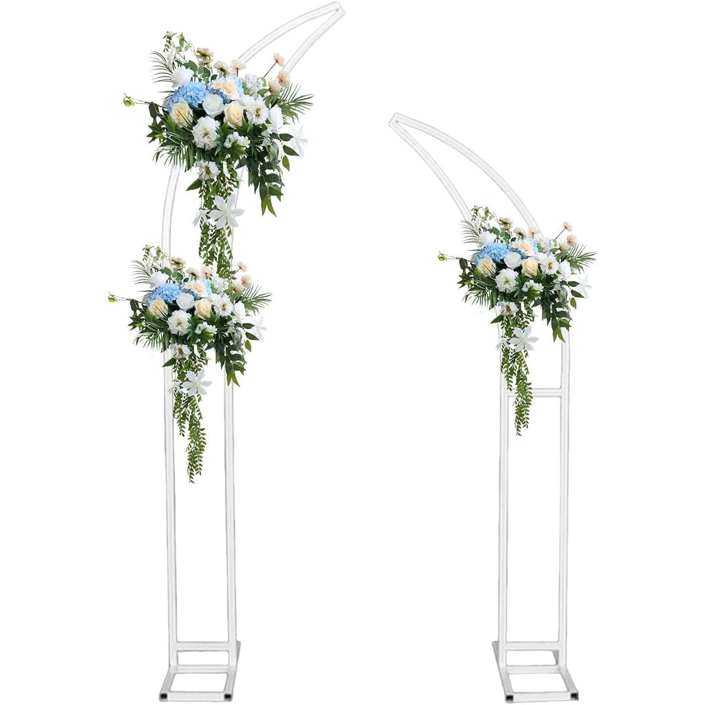 Massive Discounts Gold Moon Shape Metal Wedding Arch Backdrop Stand - 2Pcs