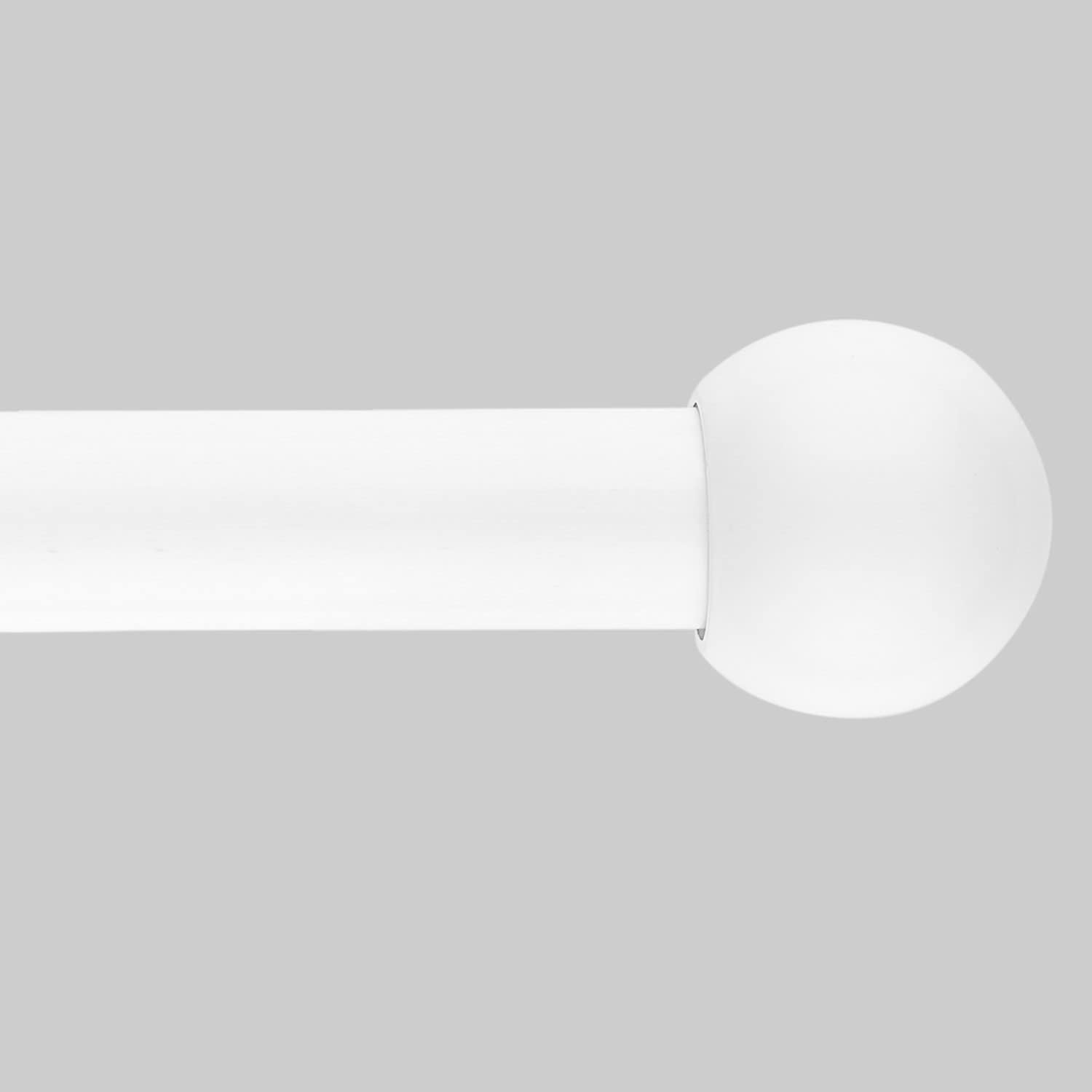 Massive Discounts White Extendable Curtain Pole Set | 120–210cm