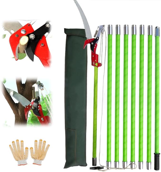 Maxant 8m Tree Pole Pruner – Manual Pole Saw with Pruning Scissors