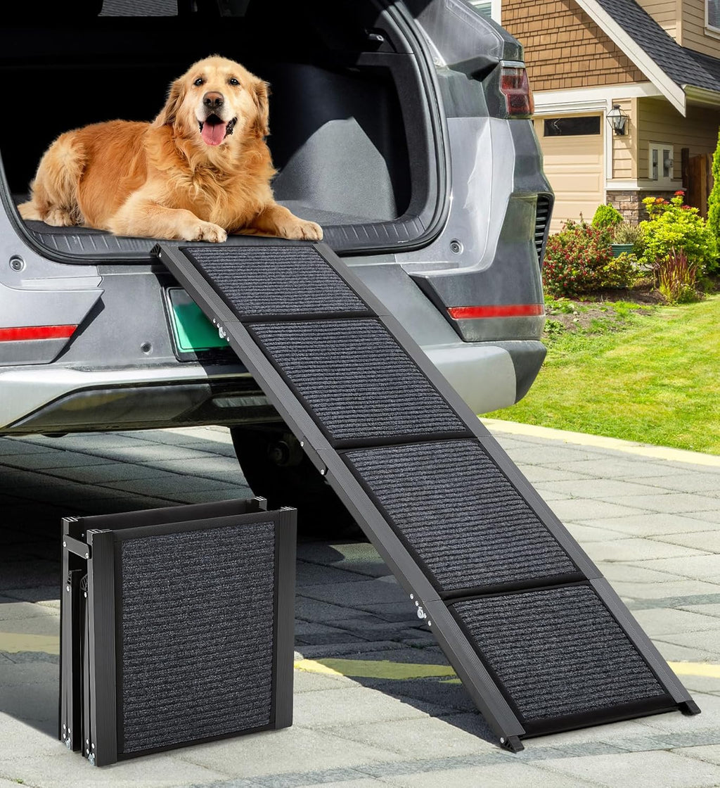 Fellie 170cm Foldable Dog Ramp – Non-Slip Pet Ramp for Cars & SUVs