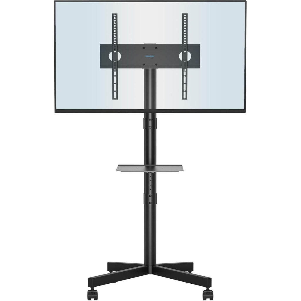 BONTEC Mobile TV Stand on Wheels | 23-60 Inch Height Adjustable Cart