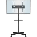 BONTEC Mobile TV Stand on Wheels | 23-60 Inch Height Adjustable Cart