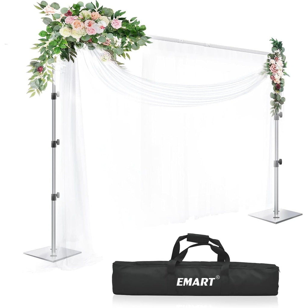 EMART 8.5x10ft Backdrop Stand – Heavy Duty Steel Base Photo Frame