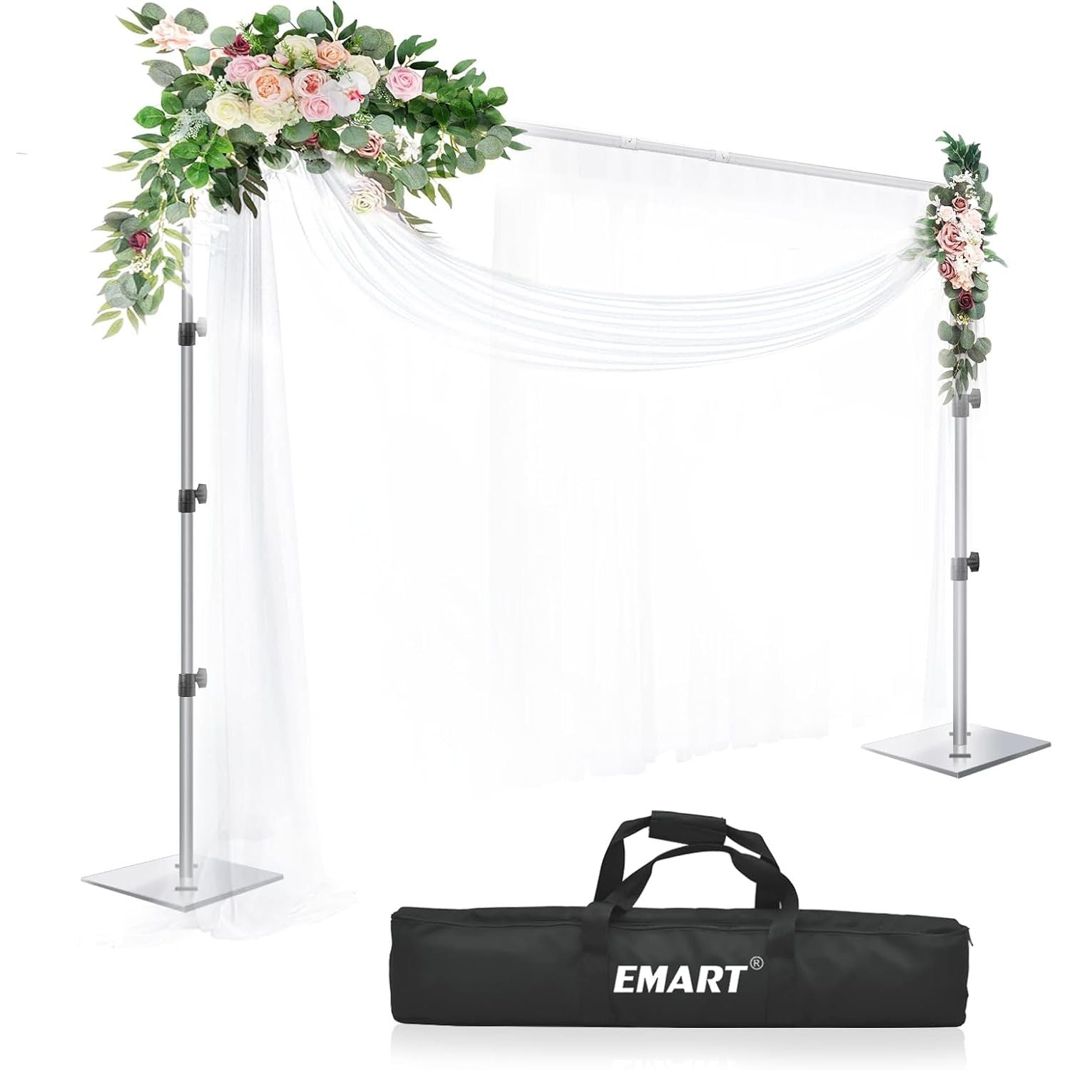 EMART 8.5x10ft Backdrop Stand – Heavy Duty Steel Base Photo Frame