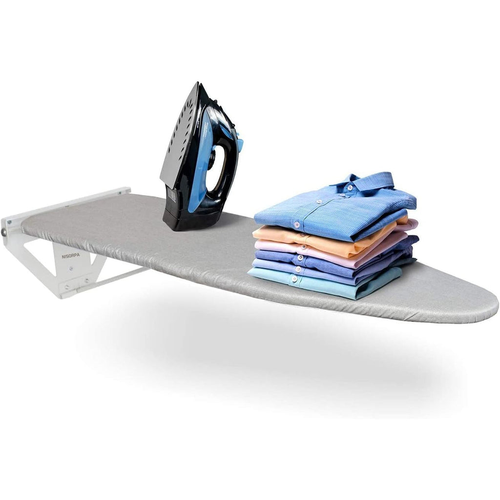 Nisorpa Wall Mounted Ironing Board – Fold Down Space Saving Metal