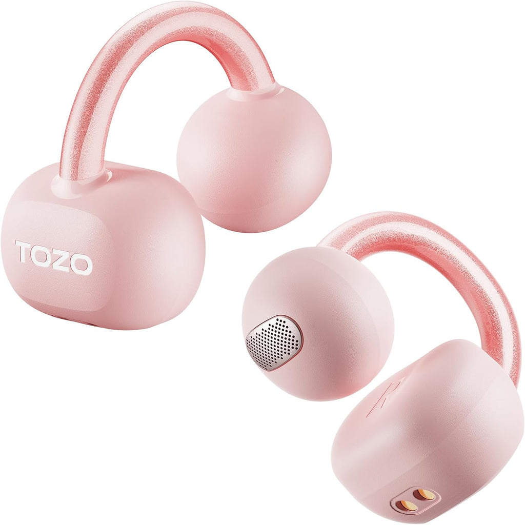 TOZO Open Ear Headphones - Clip On Wireless Earbuds with 40H Playtime