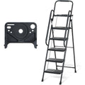 EPROSMIN 5-Step Folding Ladder with Handrails and Tool Tray