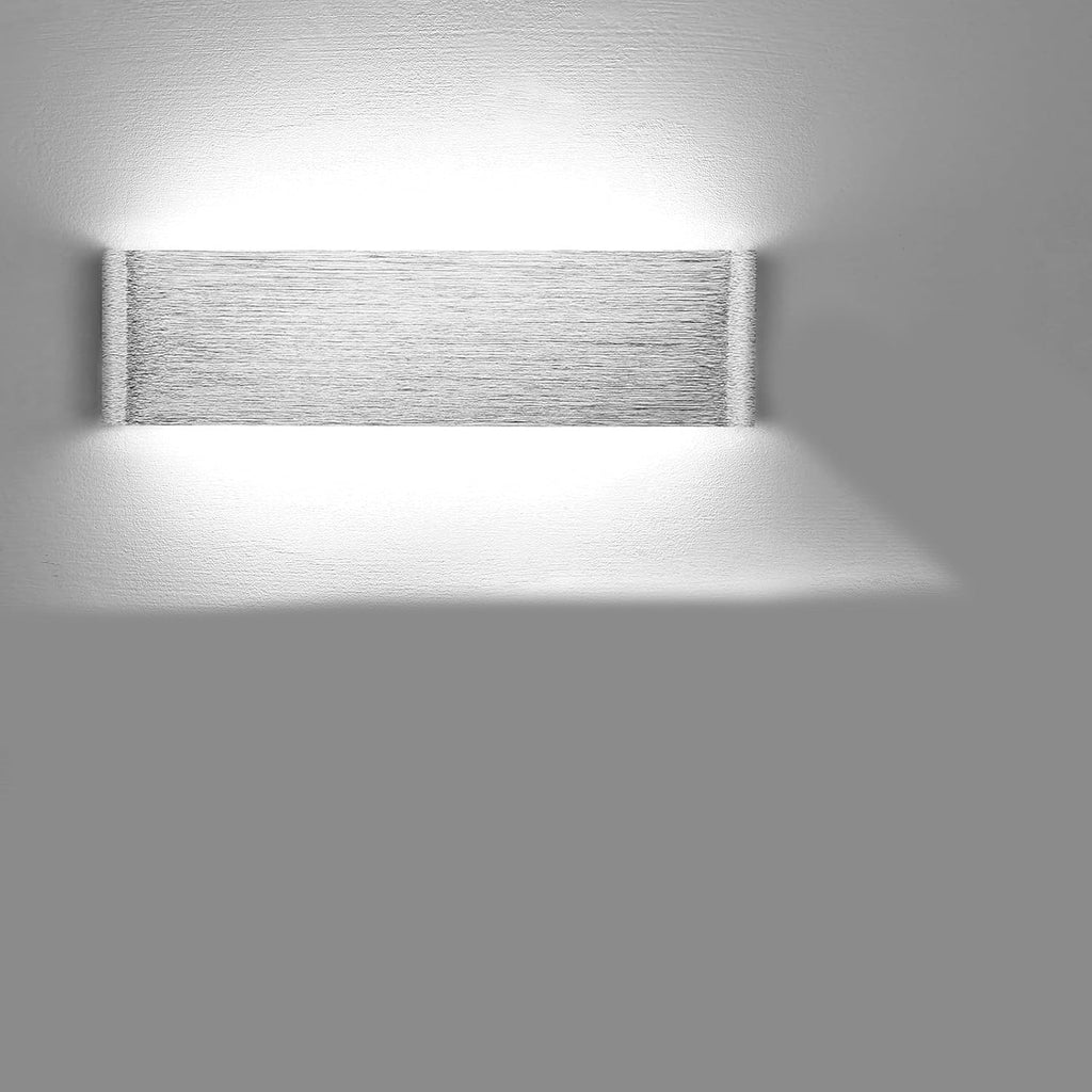 Massive Discounts LED Wall Light – 31cm Silver Aluminum Indoor Sconce