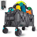 Bluemars Collapsible Garden Wagon | 150kg Heavy Duty Folding Trolley