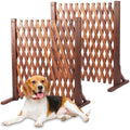 Nisorpa Expanding Wooden Trellis Garden Fence Panels, 2 Pack – 160cm