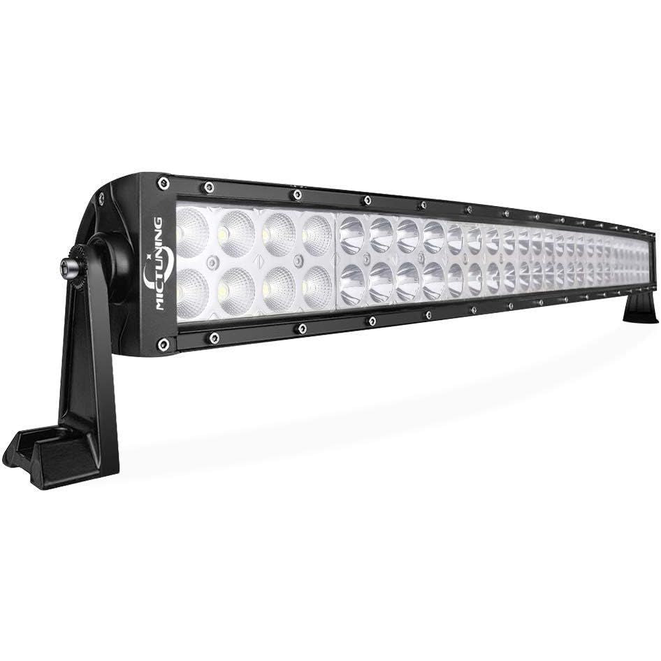 MICTUNING Curved LED Light Bar – 6000K Waterproof Off-Road Driving Light