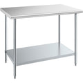 Nisorpa Stainless Steel Kitchen Prep Table with Undershelf - 90x60cm