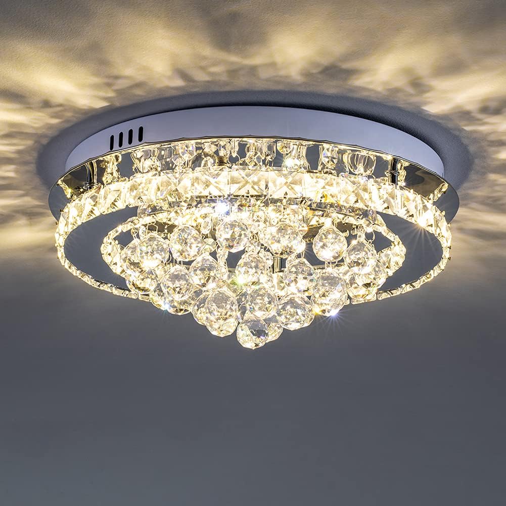 Massive Discounts 36W Crystal LED Ceiling Light - Dimmable 40cm