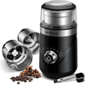 SHARDOR Electric Coffee Grinder - 2 Stainless Steel Cups & Timer