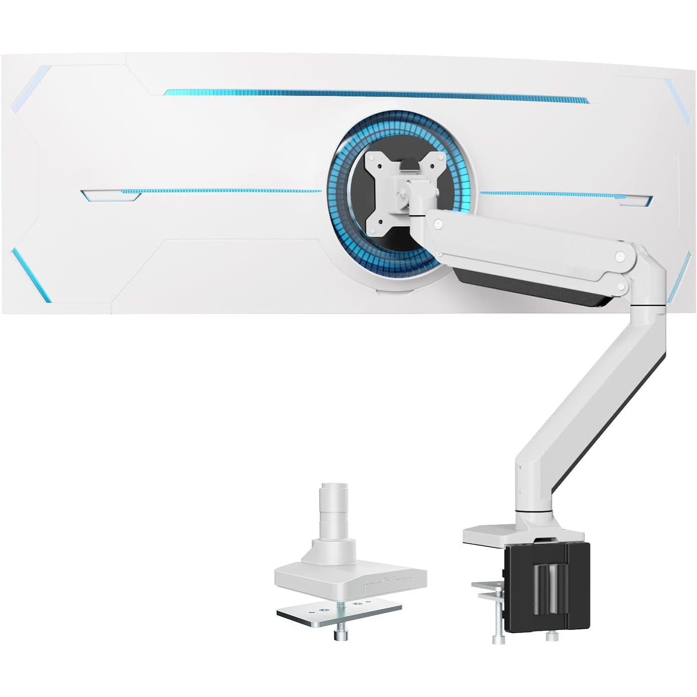 PUTORSEN Heavy Duty Ultrawide Monitor Arm | Gas Spring Mount 17-49"