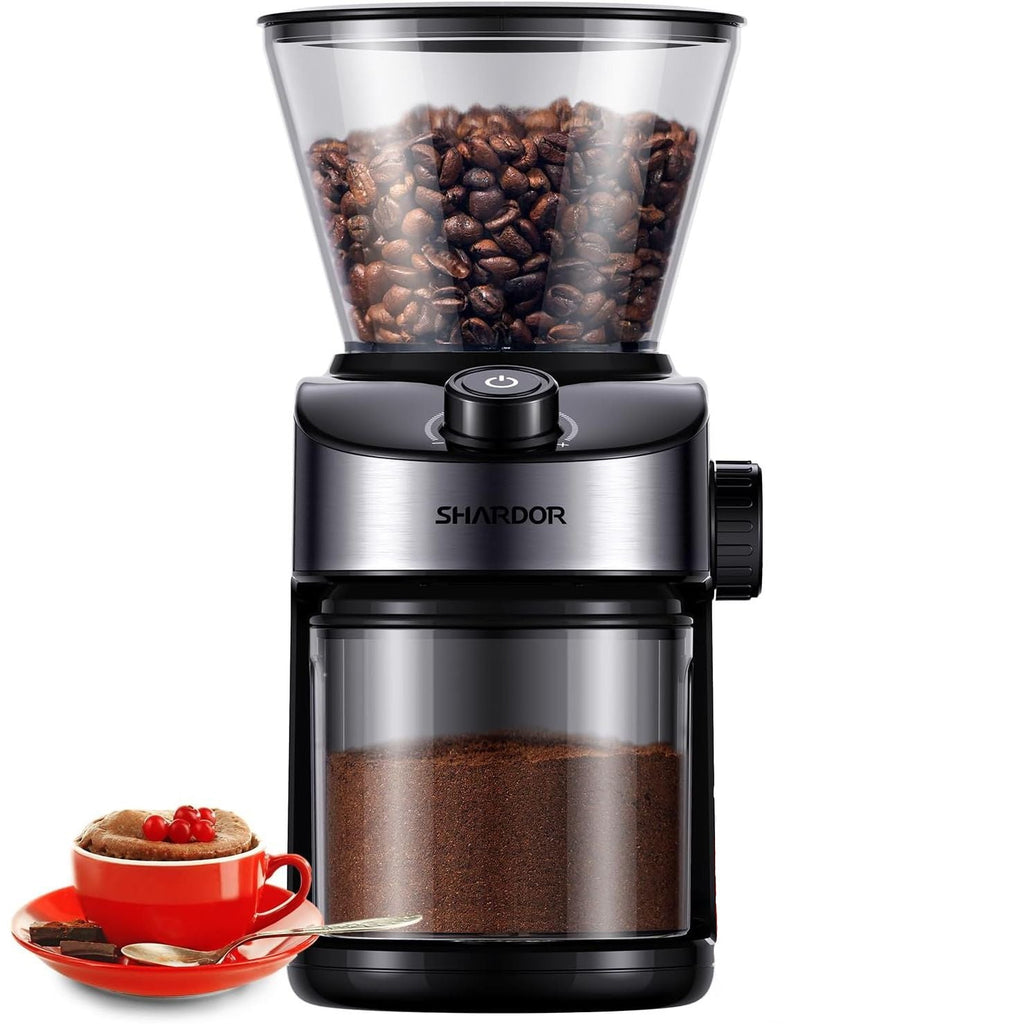 Shardor Electric Burr Coffee Grinder – 25 Settings & Digital Timer
