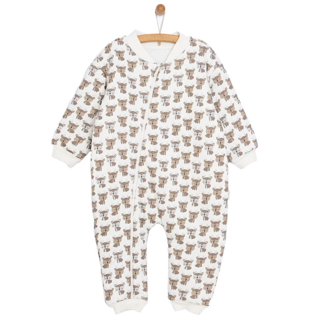 Little Plane Sleepsuit Baby Boy - Ecru