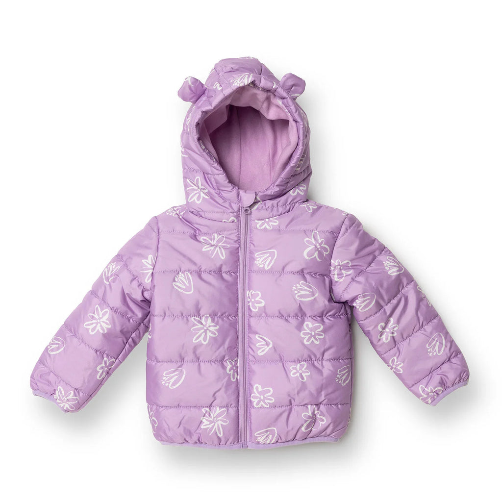 HelloBaby Floral Printed Girl Coat - Printed