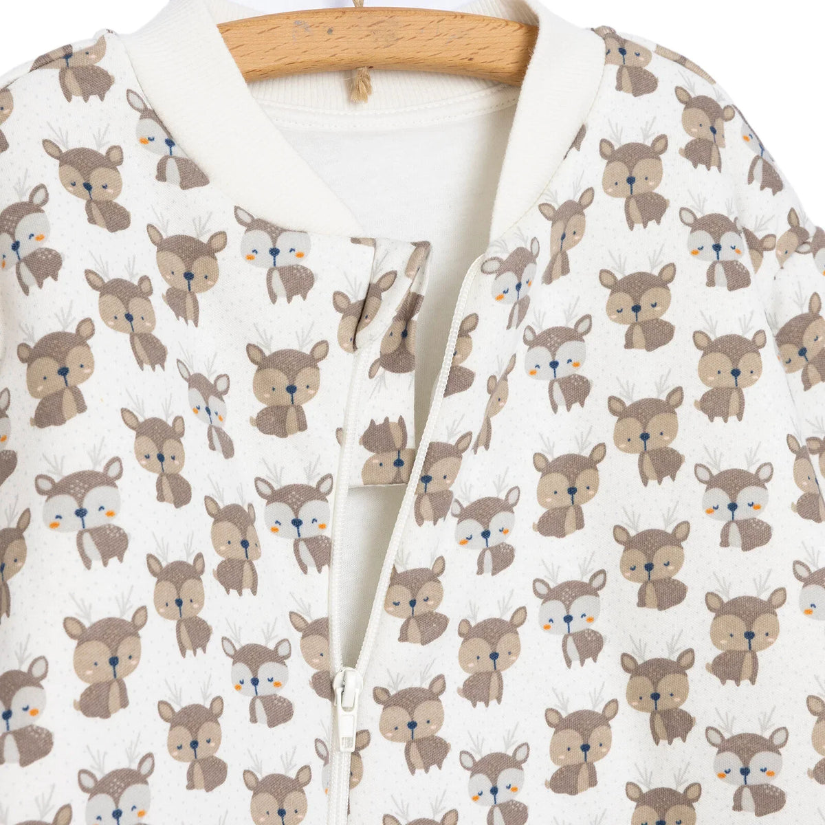 Little Plane Sleepsuit Baby Boy - Ecru