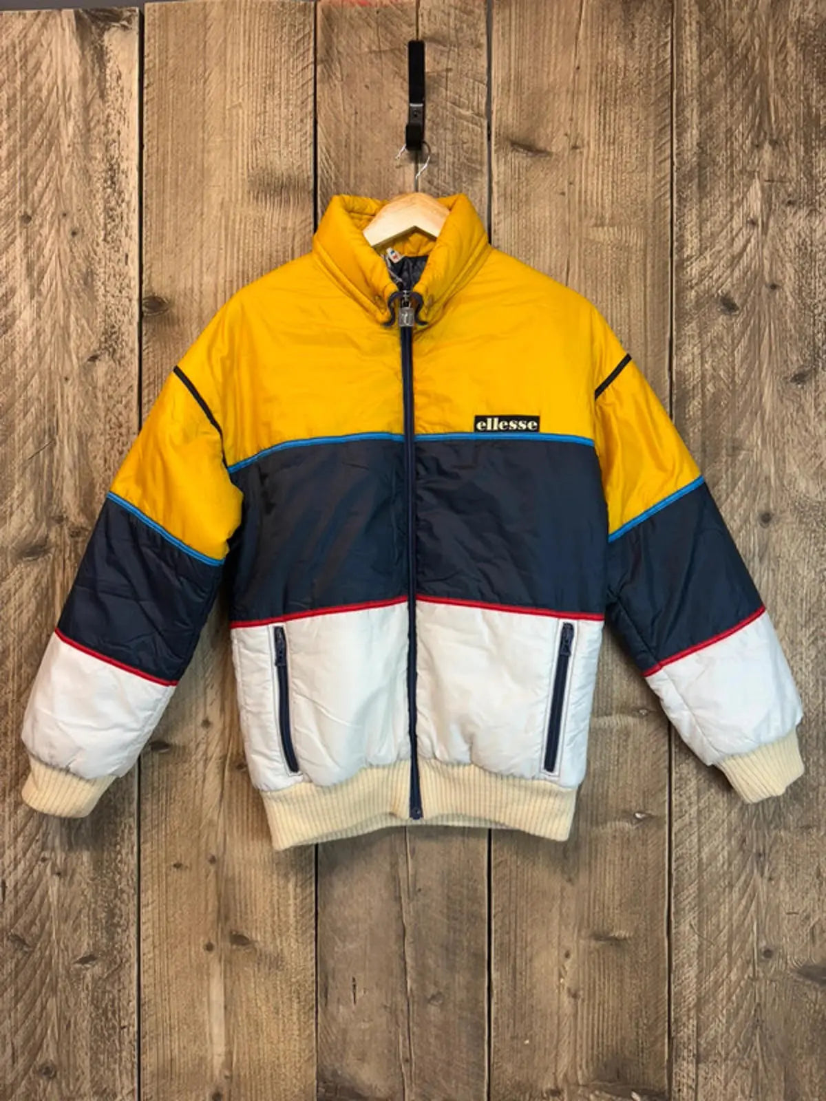 Original 1980s Vintage Elllese Ski Jacket Coat Mens Large Penguin Logo 1968-75