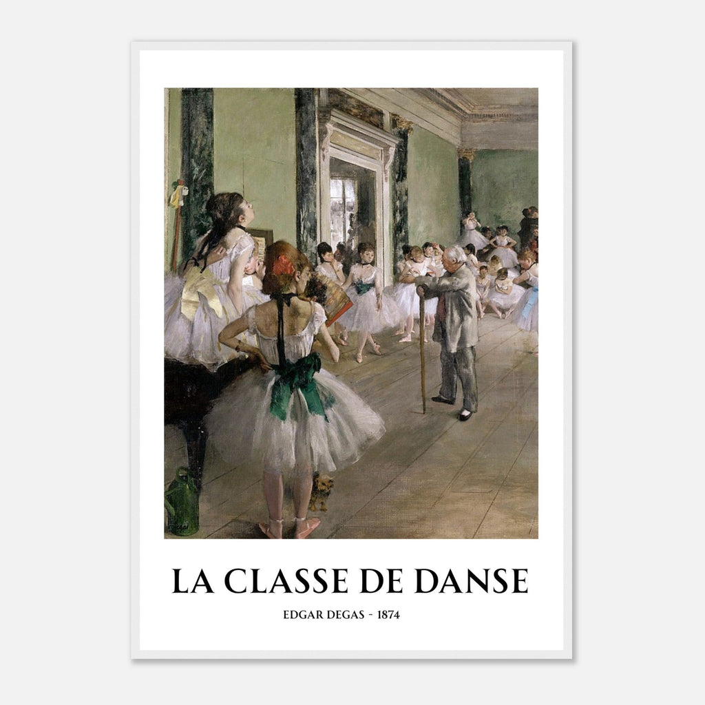 La Classe de Danse Framed Print – Edgar Degas Ballet Wall Art, Impressionist Dance Poster, Classical Art Decor for Studio or Home
