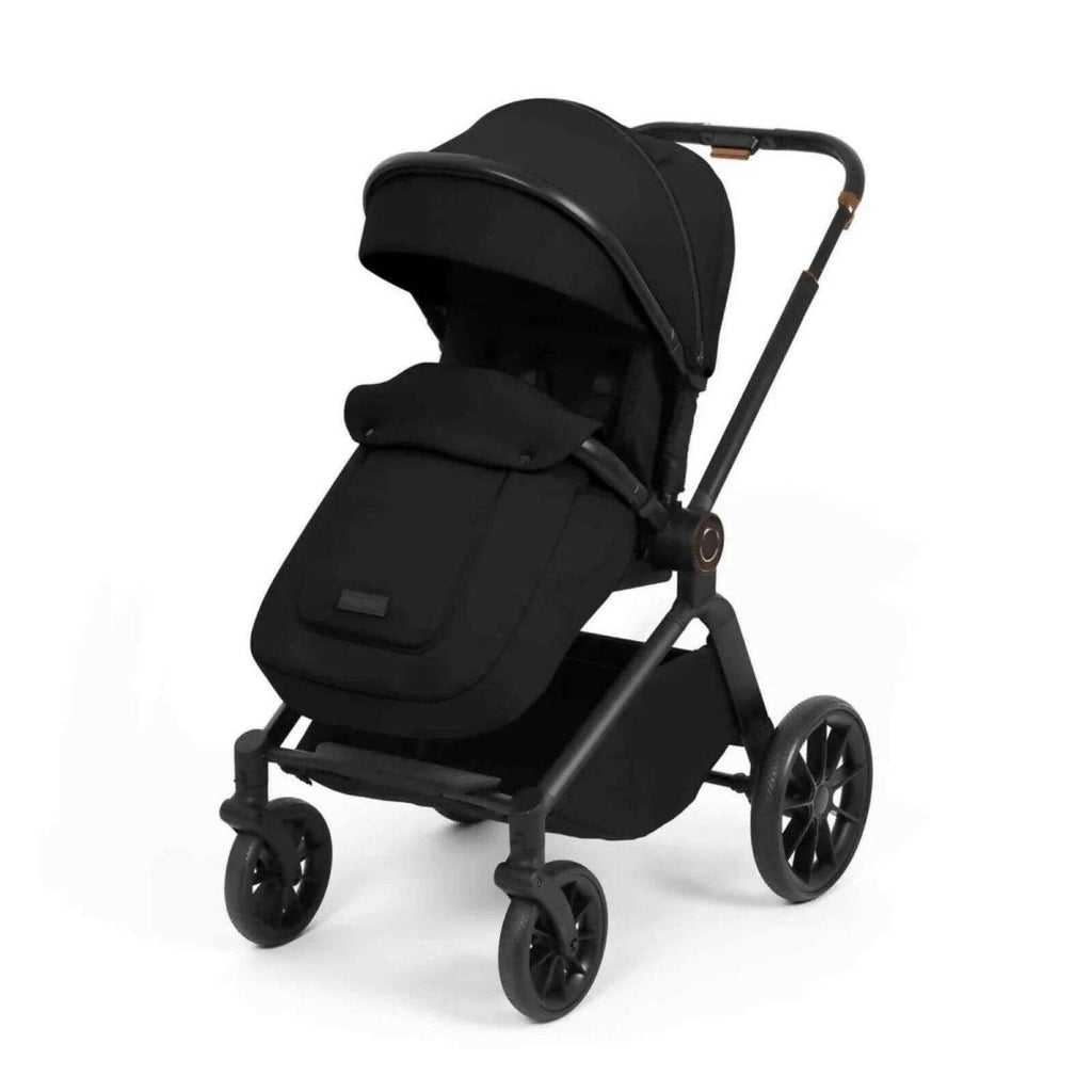Ickle Bubba Altima Travel System with i-Size Stratus Car Seat & ISOFIX Base 12 pcs - Black