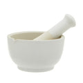 Orsina Mortar and Pestle – Medium White Ceramic Spice Grinder with Spout