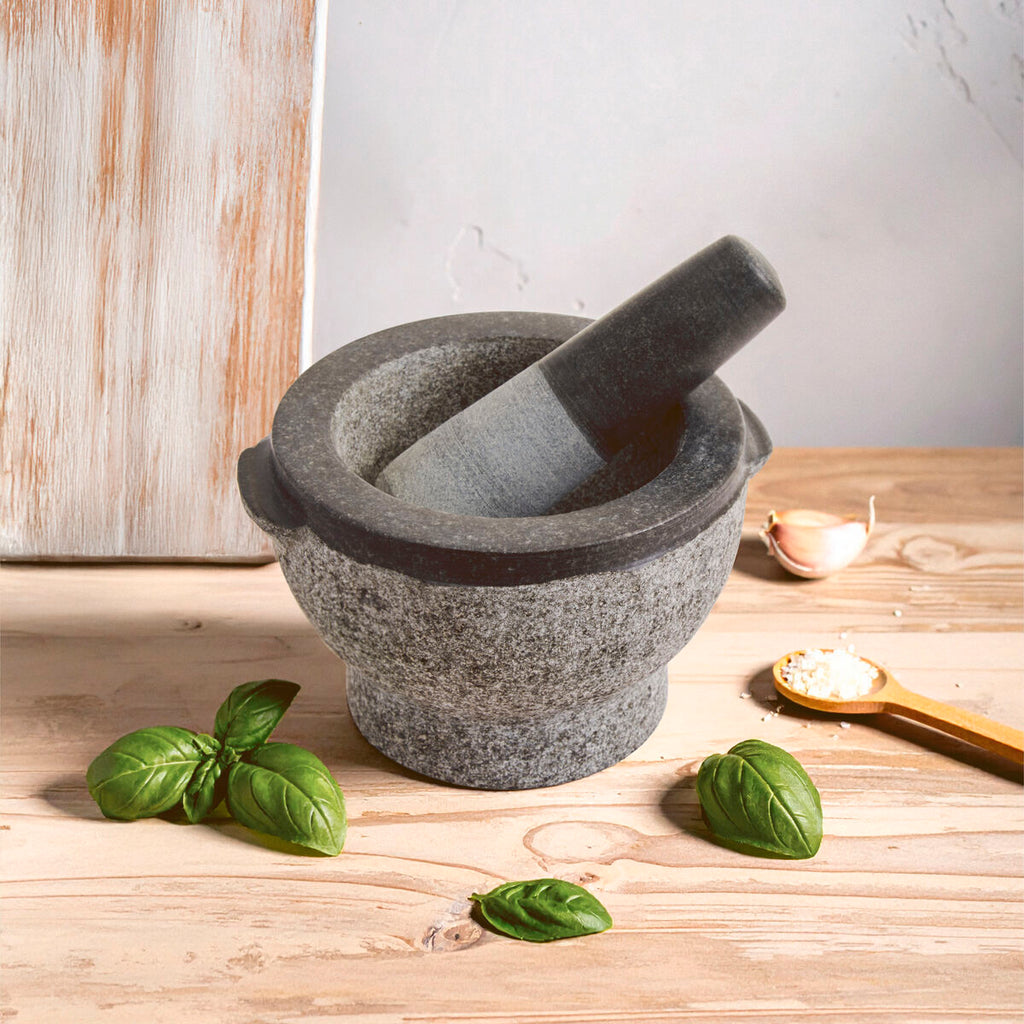 Orsina Norse Granite Mortar and Pestle – Heavy Stone Spice Grinder