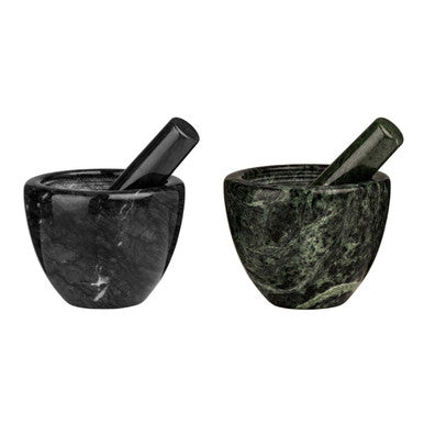 Orsina Marmore Black Marble Mortar and Pestle – Solid Stone Spice Grinder