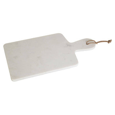 Orsina Kindia White Marble Paddle Board – Curved Handle Serving Tray