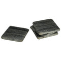 Orsina Grey Marble Square Coasters – Set of 4 Natural Stone Coasters