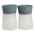 Orsina Bulgari Salt and Pepper Set – White and Grey Tapered Shakers