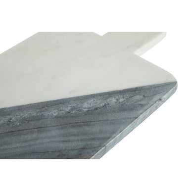 Orsina Bulgari White and Grey Marble Paddle Board Serving Platter