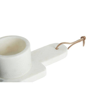 Orsina Bulgari Marble Condiment Bowls and Board Set – 4 Piece Set