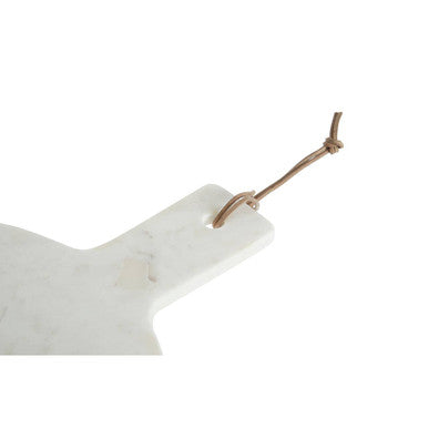 Orsina Annika Round Marble Paddle Board – White and Brown Stone