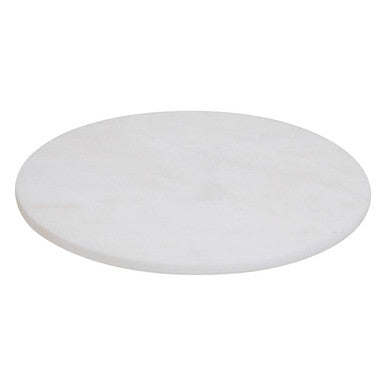 Orsina Kindia White Marble Round Chopping and Serving Board