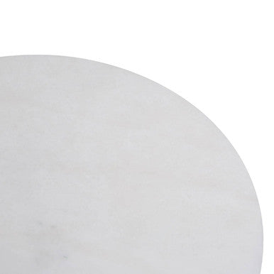 Orsina Kindia White Marble Round Chopping and Serving Board
