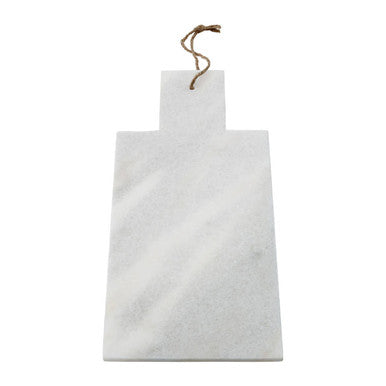 Orsina Kindia White Marble Rectangular Paddle Chopping & Serving Board